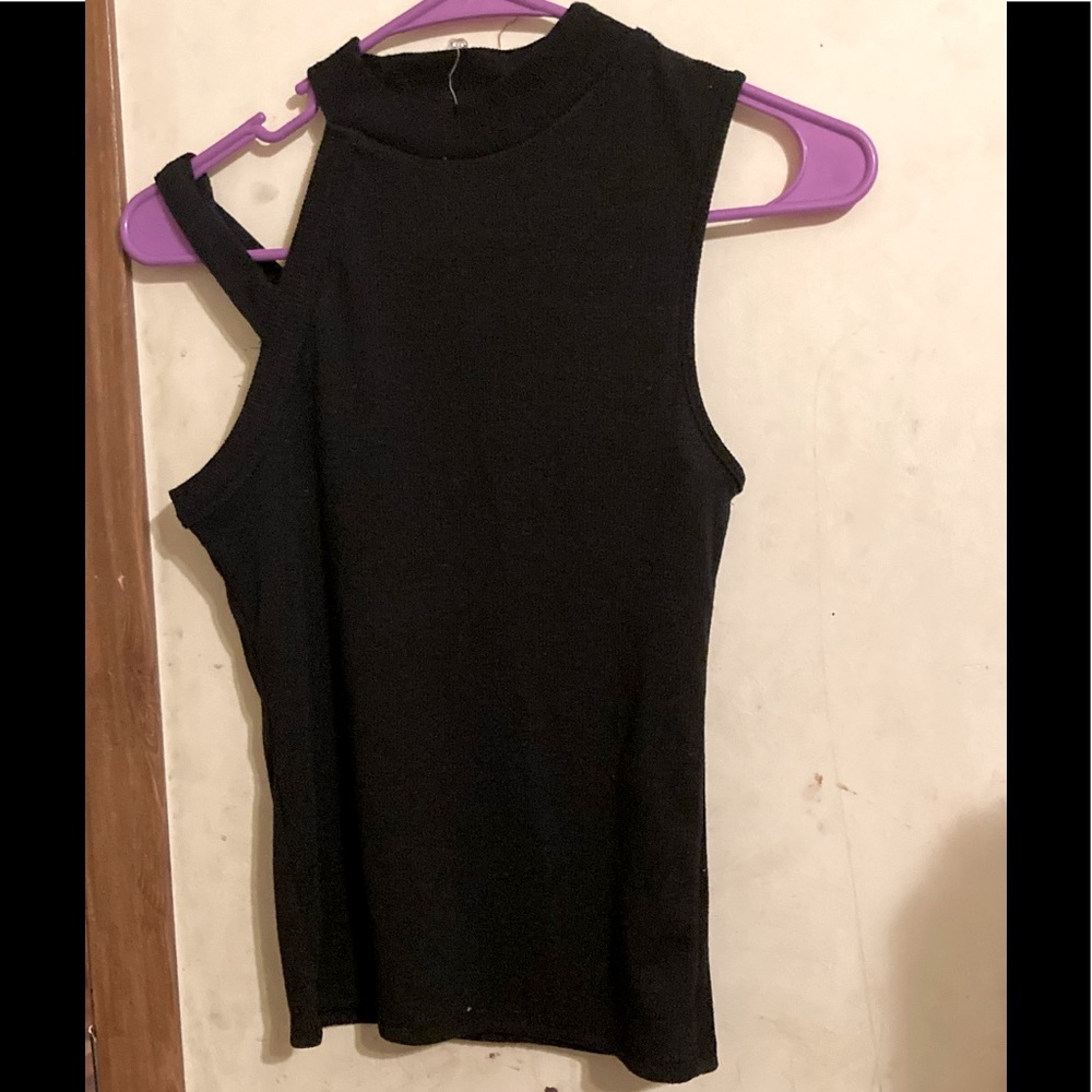 Black tank top